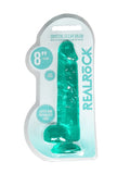Real Rock 8" Dildo Turquoise 1