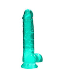 Real Rock 8" Dildo Turquoise 2
