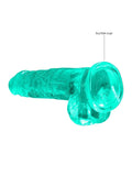 Real Rock 8" Dildo Turquoise 3