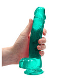 Real Rock 8" Dildo Turquoise 5