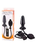 fanny hill's inflatable & vibrating butt plug inflates up to 70mm wide