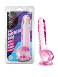 Naturally Yours 8" Dildo - pink packaging