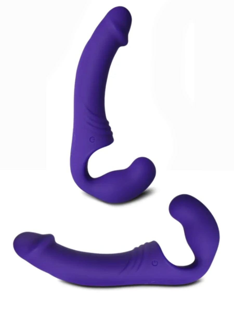 Aphrodisia Double Rider Vibrating Strapless Dildo Purple Randy's Adult World Aphrodisia Double Rider Vibrating Strapless Dildo Purple Randy's Adult World