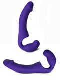 Aphrodisia Double Rider Vibrating Strapless Dildo Purple