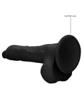 10 inch dong with testicles - black