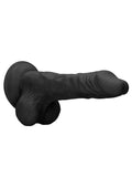 10 inch dong with testicles - black