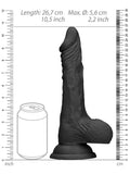 10 inch dong with testicles - black