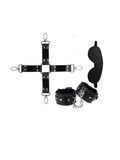 Luxe 11 Piece BDSM Bondage Set Black/Chrome