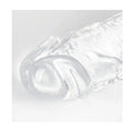 close up photo of tip of double ended dildo clear