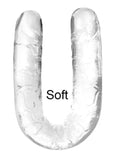 Realistic 13.2" TPE Double Ended Dildo Clear