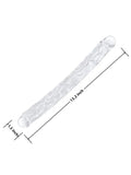 Realistic 13.2" TPE Double Ended Dildo Clear