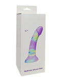 Multicolour 6.7" Silicone Dildo