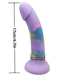 Multicolour 6.7" Silicone Dildo