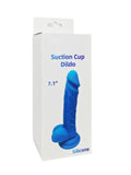 Realistic 7.1" Silicone Dildo Blue