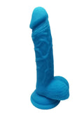 Realistic 7.1" Silicone Dildo Blue