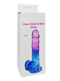 Ombre TPE 7.1" Dildo Blue/Purple