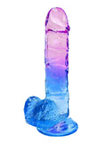 Ombre TPE 7.1" Dildo Blue/Purple