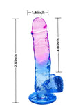 Ombre TPE 7.1" Dildo Blue/Purple