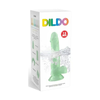 emerald 7.5 inch dildo packaging