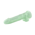 side view of emerald 7.5 inch didlo
