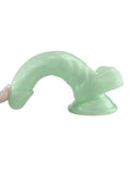 Realistic 7.5" TPE Dildo with Balls Emerald