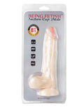 Being Fetish 8.5" Dildo with Balls Flesh