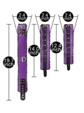 Luxe 8 Piece Bondage Kit Purple