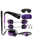 Luxe 8 Piece Bondage Kit Purple
