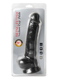 Being Fetish 9.7" Dildo with Balls Black
