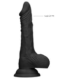 Real Rock 9 inch Dildo Black