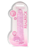 9 inch Crystal Clear Dildo - Pink