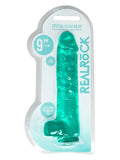 Crystal Clear Turquoise 9 inch Dildo