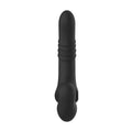 standing view of Ashella vibes remote control thrusting strapless strap on