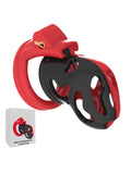 Caged-AF Male Chastity Cage Red-Black