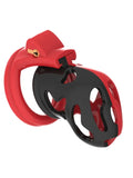 Caged-AF Male Chastity Cage Red-Black