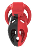 Caged-AF Male Chastity Cage Red-Black