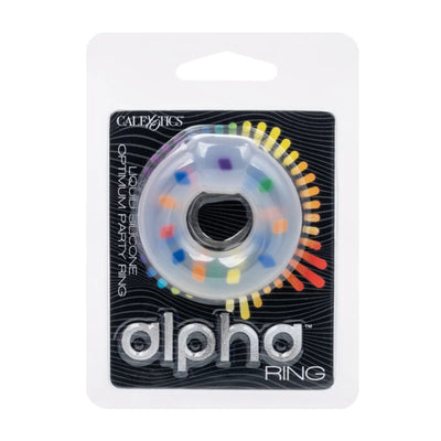 Calexotics Alpha Silicone Cock Ring Multicolour