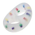 Calexotics Alpha Silicone Dual Cock Ring Multicolour