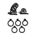 Chastity Cage Twin Cock Cage Kit Black