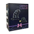 Chastity Cage Twin Cock Cage Kit Black