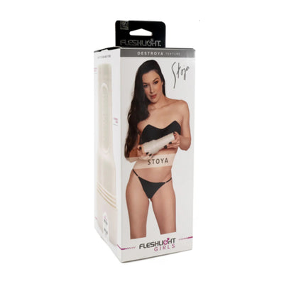 packaging image of stoya destroya fleshlight masturbator