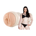 image of stoya posing with fleshlight masturbator
