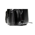 close up image of power button and charging port on fleshlight universal launch stroking simulator
