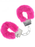 OUCH! Classic Fluffy Hand Cuffs Hot Pink