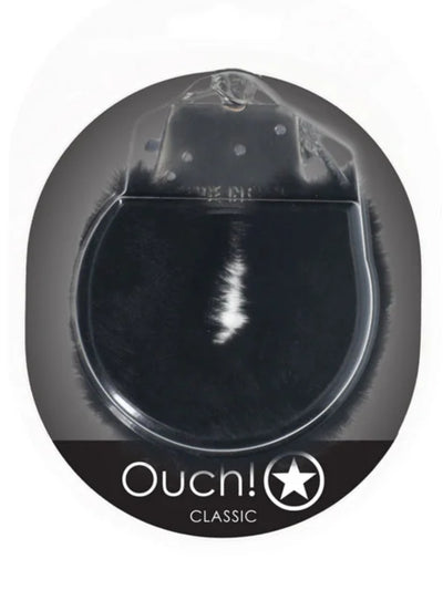OUCH! Classic Fluffy Hand Cuffs Black