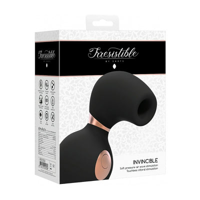 Irresistible Invincible air pulse vibrator black in packaging