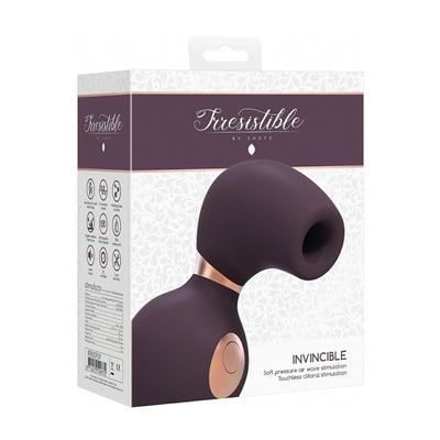 Irresistible Invincible Purple Air Wave Clitoral Stimulator Packaging