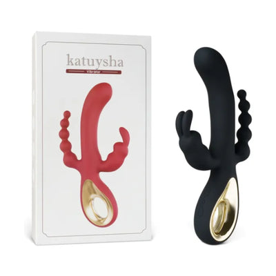 Katuysha 3-in-1 Rabbit Vibrator Black