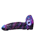 second side view of duovore monster dildo