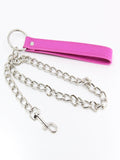 Love In Leather Berlin Baby Faux Leather Chain Leash Pink 2